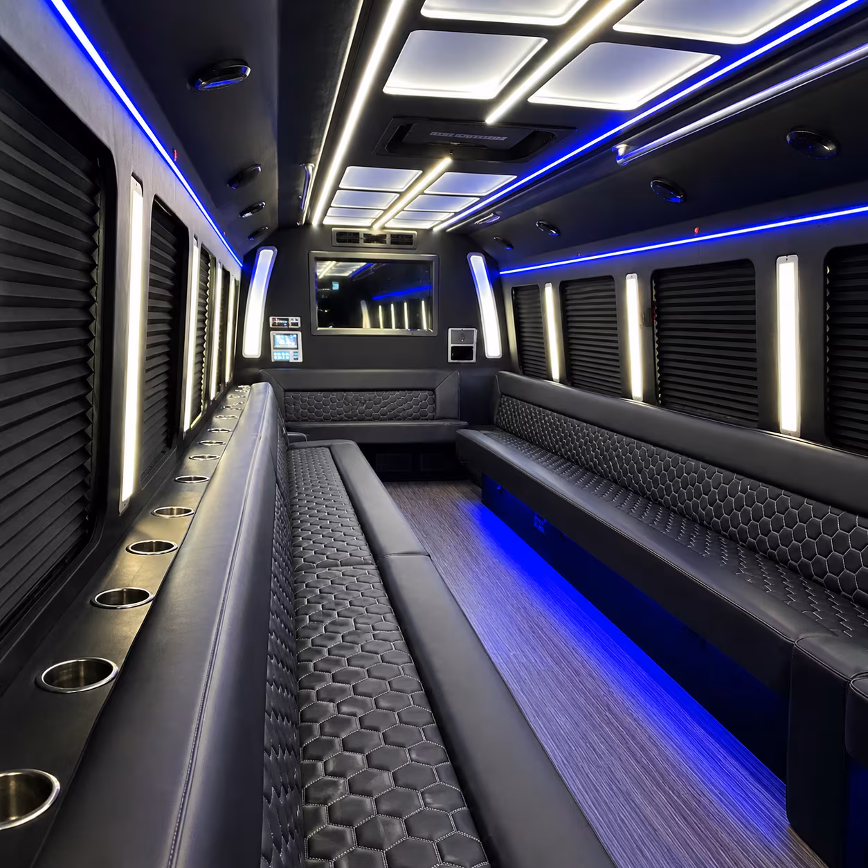 cedar park party bus rental interior